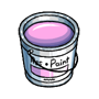Bucket of Light Pink Paint