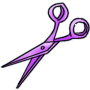 Purple Scissors
